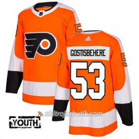 Barn Ishockey Philadelphia Flyers Tröja Shayne Gostisbehere 53 Adidas 2017-2018 Orange Authentic